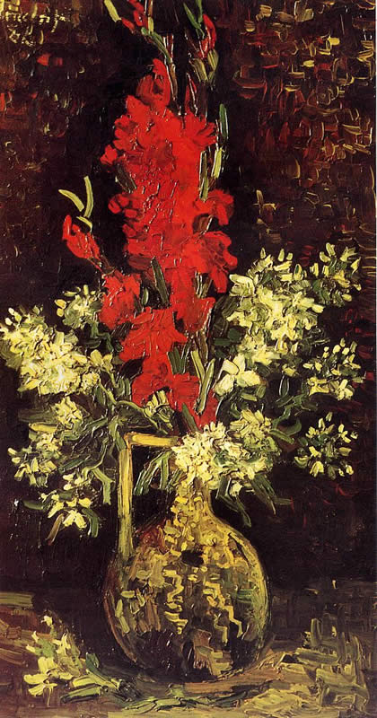 Vincent van Gogh Vase with Gladioli and Carnations